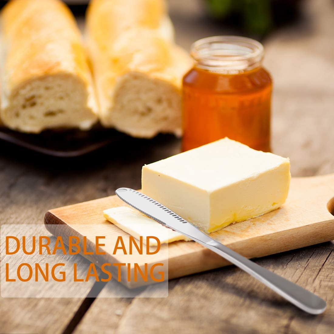 2 Pack Stainless Steel Butter Spreader Knife, Multi use for Kitchen