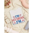 thumbnail image 3 of I'm Not Drunk I'm Patriotic T-Shirt Women -Image by Shutterstock, Female x-Large, 3 of 4