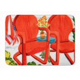 thumbnail image 1 of Carolines Treasures 6140RUG Chaises Rouges Patio Vue Machine Lavable Mémoire Tapis de Mousse, 1 of 4