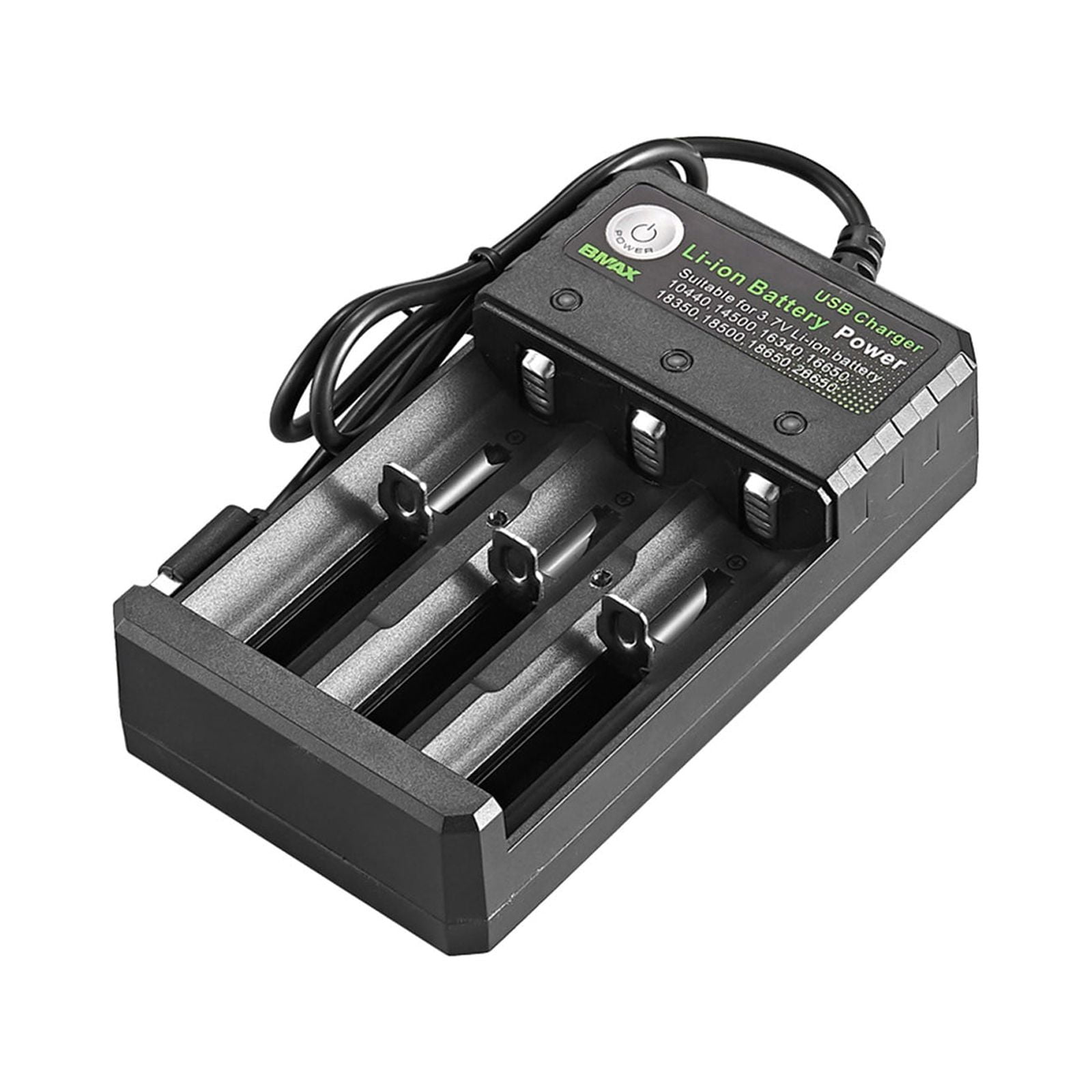 RKSTN Fast Charge 3 Bay 18650 Battery Charger USB Smart Universal Rechargeable Battery Charger For 3.7V Li-ion TR IMR 14500, 16340, 16650, 18350 So On Batteries, Gift, on Clearance
