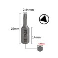 thumbnail image 2 of 10 Pcs Tournevis Électriques Bits Courts Magnétiques Puissants - Triangle Ta25, 2 of 5