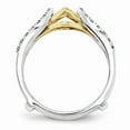 thumbnail image 2 of Solid 14k Gold Two-Tone Diamond Wrap (9mm) (1/4ct.) - Size 7.5, 2 of 3