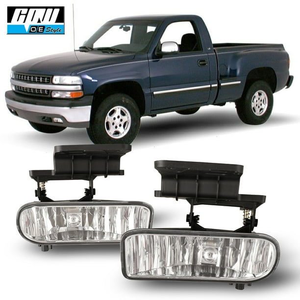 CPW Clear Lens Fog Lights Pair Set For 20002006 Chevy Silverado Tahoe