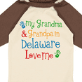 thumbnail image 4 of Inktastic Delaware Grandma Grandpa Love Me Boys or Girls Long Sleeve Baby Bodysuit, 4 of 5