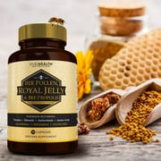 Royal Jelly Immune Boosting Capsules with Bee Pollen and Propolis, 90 Veggie Caps