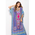 thumbnail image 3 of Vestido largo caftán holgado de verano con estampado étnico para mujer, ropa de playa y noche, 3 of 5
