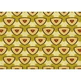 thumbnail image 1 of Ahgly Company Indoor Rectangle Patterned Bold Yellow Area Rugs, 5' x 8', 1 of 6