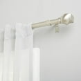 thumbnail image 2 of Exclusive Home Twist 1" Window Curtain Rod and Finial Set, Adjustable 66"-120", Matte Nickel, 2 of 8