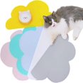 thumbnail image 3 of Alfombrilla de alimentación para mascotas, impermeable, a prueba de fugas, de silicona, cuenco antideslizante, portátil, 3 of 4