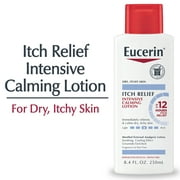 Eucerin Itch Relief Intensive Calming Body Lotion, Fragrance Free, 8.4 fl oz Bottle