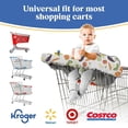 thumbnail image 3 of PILLANI Shopping Cart Cover for Baby, High Chair Cover for Restaurant Seat - Grocery Cart Cover for Baby Girl and Boy, Comfortable Cotton Buggy Covers for Babies - Padded Toddler Shopping Cart Cover, 3 of 8