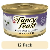 (12 pack) Purina Fancy Feast Grilled Kitten Food, Wet Cat Food, Beef Feast in Gravy, 3 oz Can