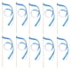 thumbnail image 1 of 10 piezas azul boda delicada cinta serpentinas palo de hadas accesorios de alegría suministros de fiesta favores con campana dorada, 1 of 5