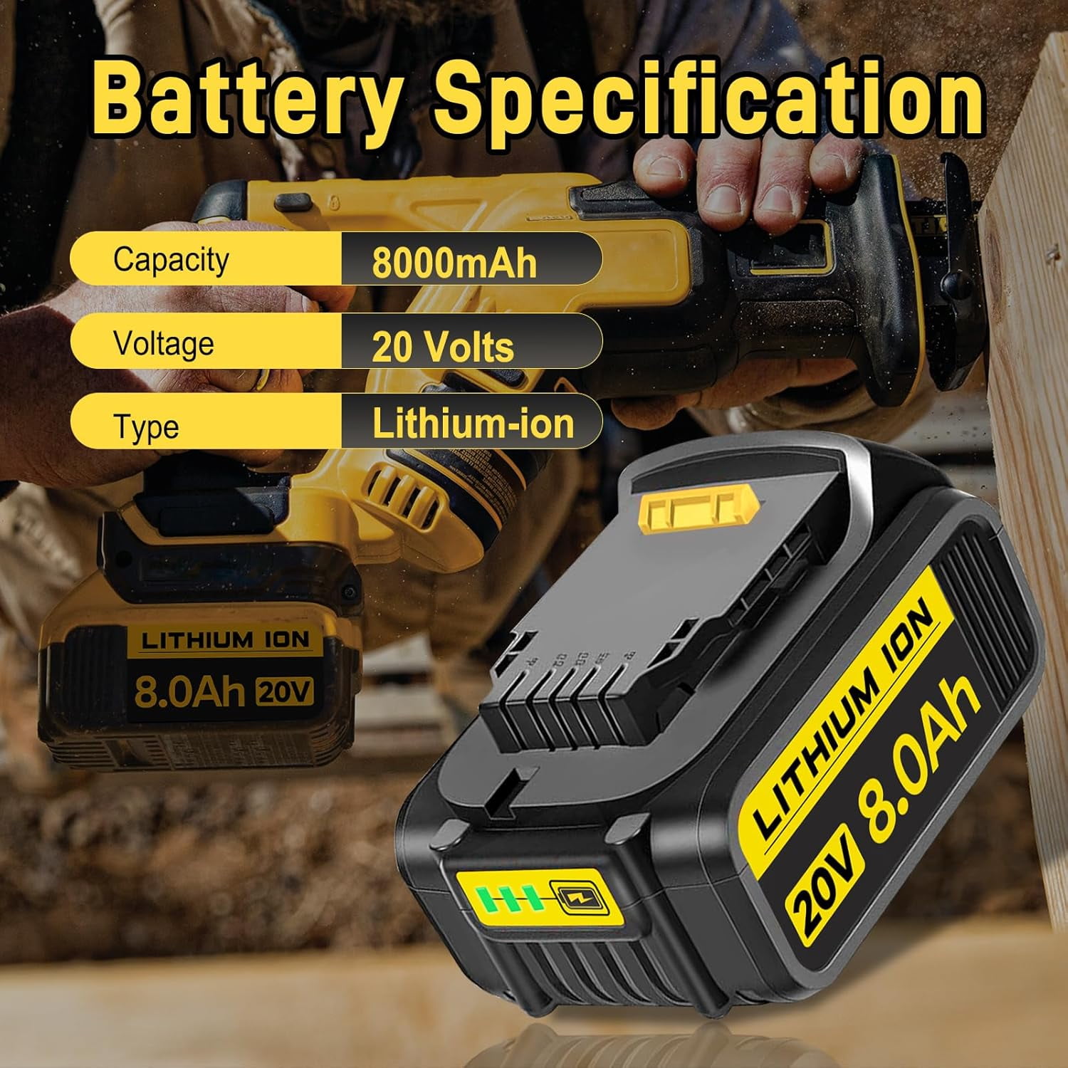 Dewalt Batteries 20V Battery For DeWalt 20 Volt Max