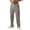 128#Light Brown, variant on Men's Baggy Sweatpants Drawstring Elastic Waist Workout Running Sweat Pants with Pockets Light Gray XL