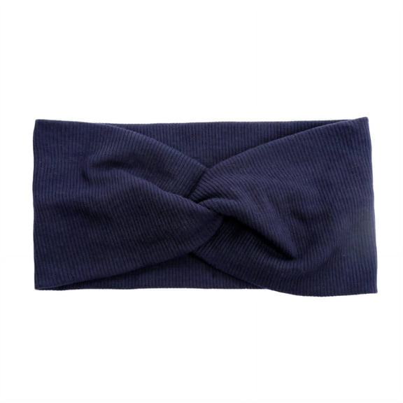 TELOLY 2026 New 4Pcs Headbands Sweat Absorbing Sweat Band Comfortable Wear Soft Knit Fabric Head Wraps for Women for Yoga Running Gym Workout Fitness Cycling Blue