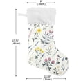 thumbnail image 2 of GZHJMY Wildflower Christmas Stocking, Personalized Large Candy Stocking Hanging Gift, Xmas Stockings Decoration for Family Holiday Party Ornaments Decor Fireplace, 2 of 7