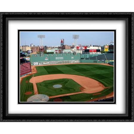 Fenway Park 2x Matted 34x28 Large Black Ornate Framed Art Print from the Stadium Series