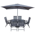 thumbnail image 1 of Comedor para jardín Venecia De Acero C/6 Sillas Y Sombrilla Sindo Outdoor Venecia, 1 of 8