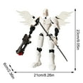 thumbnail image 2 of Titan 13 Action Figures, 3D Printed Human Body Model, T13 Action Figure, Multi-joint Movable Robot, PVC Model Full Body Movable Robot Desktop Decoration (Black), 2 of 4