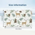 thumbnail image 2 of Cute Deer Palm Leaf Pine Cone Bath Towel, Highly Absorbent towels for bathroom Quick Drying Microfiber Bath Towels for Body, Soft Shower Towels for Sport, Yoga, SPA, Gym 27x55in, 2 of 5