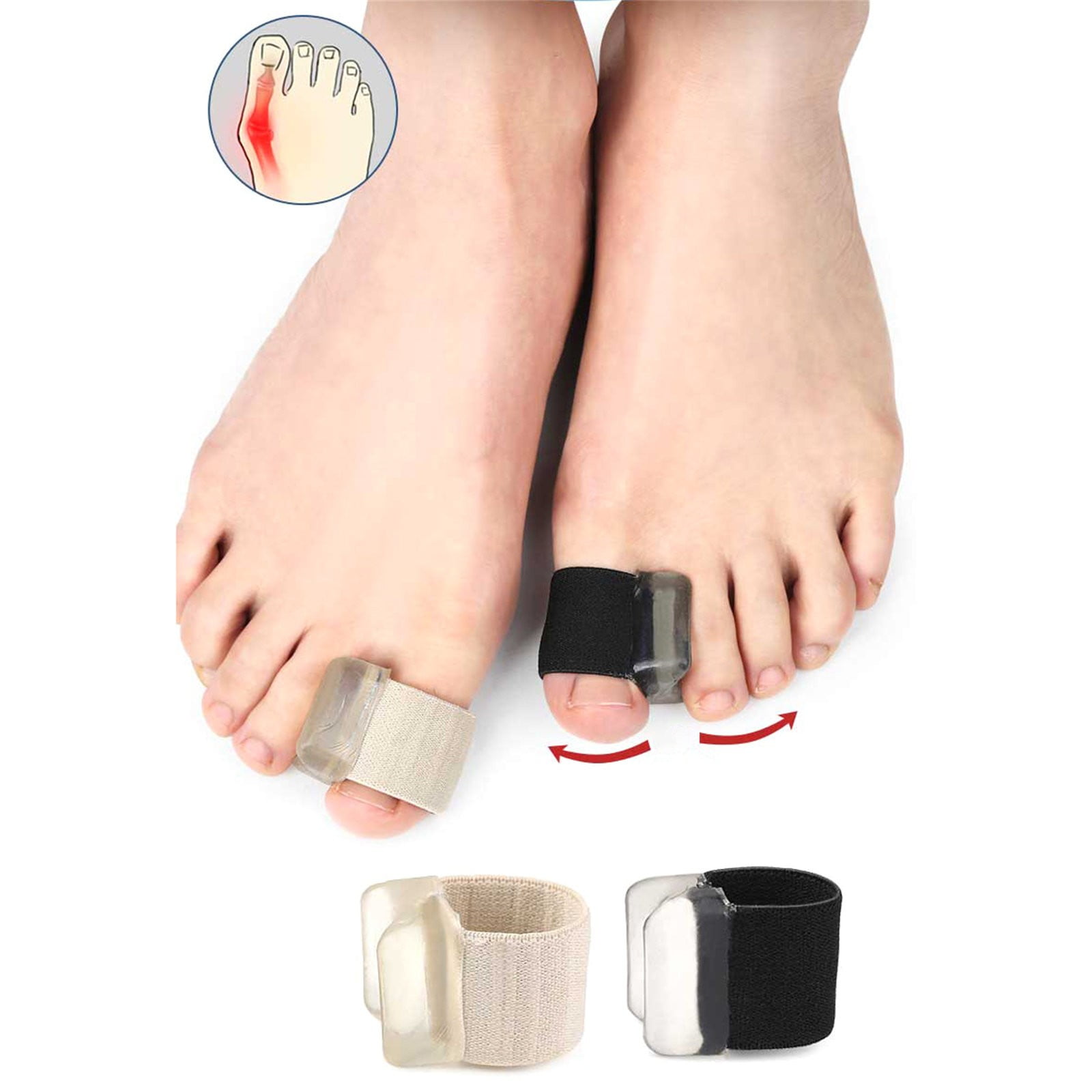 Gel Toe Separators For Overlapping Toes Bunions Big Toe Alignment ...