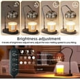 thumbnail image 3 of WYghyronic Candle Warmer Lamp with Timer and 4 Brightness Levels, Electric Candle Warmer for Glass Candles, Home Accessory, Black, Includes 2 Bulbs, 3 of 6