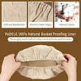 thumbnail image 3 of 6 Packs Oval Banneton Cloth Liner for Bread Sourdough Proofing，10 inches，Natural Rattan Bread Proofing Cover for Banneton Basket Homemade Baking Dough, 3 of 5