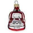 thumbnail image 2 of Red Firefighting Truck Mini Glass Christmas Ornament, 2 of 4