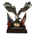 thumbnail image 5 of Bald Eagle On Globe With Texas & American Flags Figurine One Nation Under God, 5 of 11