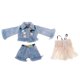 thumbnail image 4 of Muñeca Ropa Chaqueta Chaleco Pantalón Decoración para Muñeca 1/6 Muñeca Macarena Traje de jeans de muñeca, 4 of 8