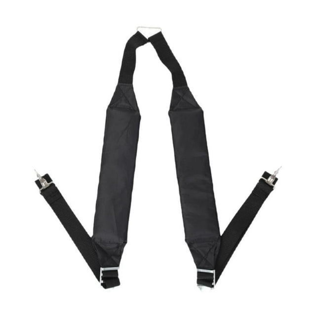 Arnés para cortacésped Correa de arnés Cinturón acolchado cómodo para colgar lateralmente Fácil de usar negro