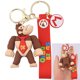 thumbnail image 1 of Llavero mexicano personalizado de dibujos animados 3D con correa para la muñeca, accesorios para coche, bolsa, adorno, muñeca, llaveros dorados de PVC, regalo, llavero 3D, 1 of 4