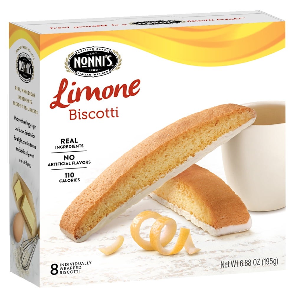 Nonni's Limone Biscotti, 8 count, 6.88 oz