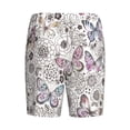 thumbnail image 5 of Easygdp Vintage Butterflies Men's Short Pajama Pants, Sleep Shorts, Household Pants, Casual Pants with Pockets - 4X-Large, 5 of 9