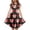 1666Black3294, variant on Toddler Girls Canada Day Floral Dress Cute Red & White Maple Leaf Print Tiered A-Line With Flutter Sleeves And Pockets Comfortable Party Dress For Canadian Holiday Cele Lovely O-Neck Sundress