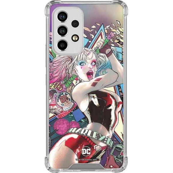 Skinit DC Comics Colorful Harley Quinn Galaxy A53 5G Clear Case