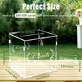 thumbnail image 2 of Clear Card Boxes with Lock -  Card Box  Box Holder for Reception, Anniversary, Shower, Rustic Wedding Decorations, Birthday, Graduation, 2 of 6