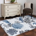 thumbnail image 3 of Summer Marine Life Area Rugs 3x5 ft Ocean Watercolor Seahorse Coastal Corals Washable Rug Non Slip Indoor Carpet Absorbent Floor Mat for Living Room Bedroom Dining Room, 3 of 9