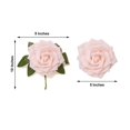 thumbnail image 5 of BalsaCircle 24 Blush 5" Foam Roses Artificial Flower Stems Wedding Party DIY Favors Centerpieces Decorations, 5 of 8