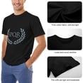 thumbnail image 6 of SPQR Men's Cotton Short Sleeve HD Print Tee for Casual T-Shirt Crew Neck Top Black 3XL, 6 of 7