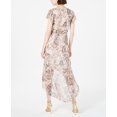 thumbnail image 2 of Julia Jordan Women's Python Print High Low Wrap Dress White Size 12, 2 of 3