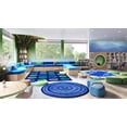 thumbnail image 6 of Joy Carpets Kid Essentials Watercolor Spots 5'4" x 7'8" Indoor Area Rug in Color Marine, 6 of 7