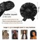 thumbnail image 3 of SQCLV Satin Bonnet Silk Bonnet for Sleeping Double Layer Satin Lined Hair Bonnet with Tie Band Bonnets for Women Natural Curly Hair, 3 of 5