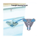 thumbnail image 5 of Aspiradora de piscina triangular con herramienta limpiadora de cepillo lateral, 5 of 7
