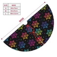 thumbnail image 3 of Sikiie Rainbow Snowflake 30-48 inches {designName} Print Christmas Tree Skirt Snowman Xmas Tree Skirt with Edge Christmas Decorations for Holiday Party-36", 3 of 7