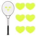 thumbnail image 1 of Amortiguador de Raqueta de Tenis [6PCS] - Amortiguador de Vibraciones de Silicona en Forma de Corazón Divertido [Amarillo Fluorescente], 1 of 7