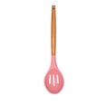thumbnail image 2 of Juego De Utensilios De Cocina De Silicona Espátula De Silicona Raspador Cuchara Cepillo Batidor De Huevos Juego De Pinzas Con Mango De Madera Y Cubo De Almacenamiento Methold HA027164-02, 2 of 6