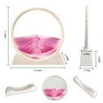 thumbnail image 6 of Aoderun Moving Sand Art Picture Round Glass Decor Desktop Home Office (7", Pink), 6 of 8