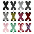 thumbnail image 3 of Becaristey Over Knee Socks Easy To Wear Highly Elastic And Durable Soft And Breathable Comfortable To Wear Polyester Easy To Match Black 1Set, 3 of 6